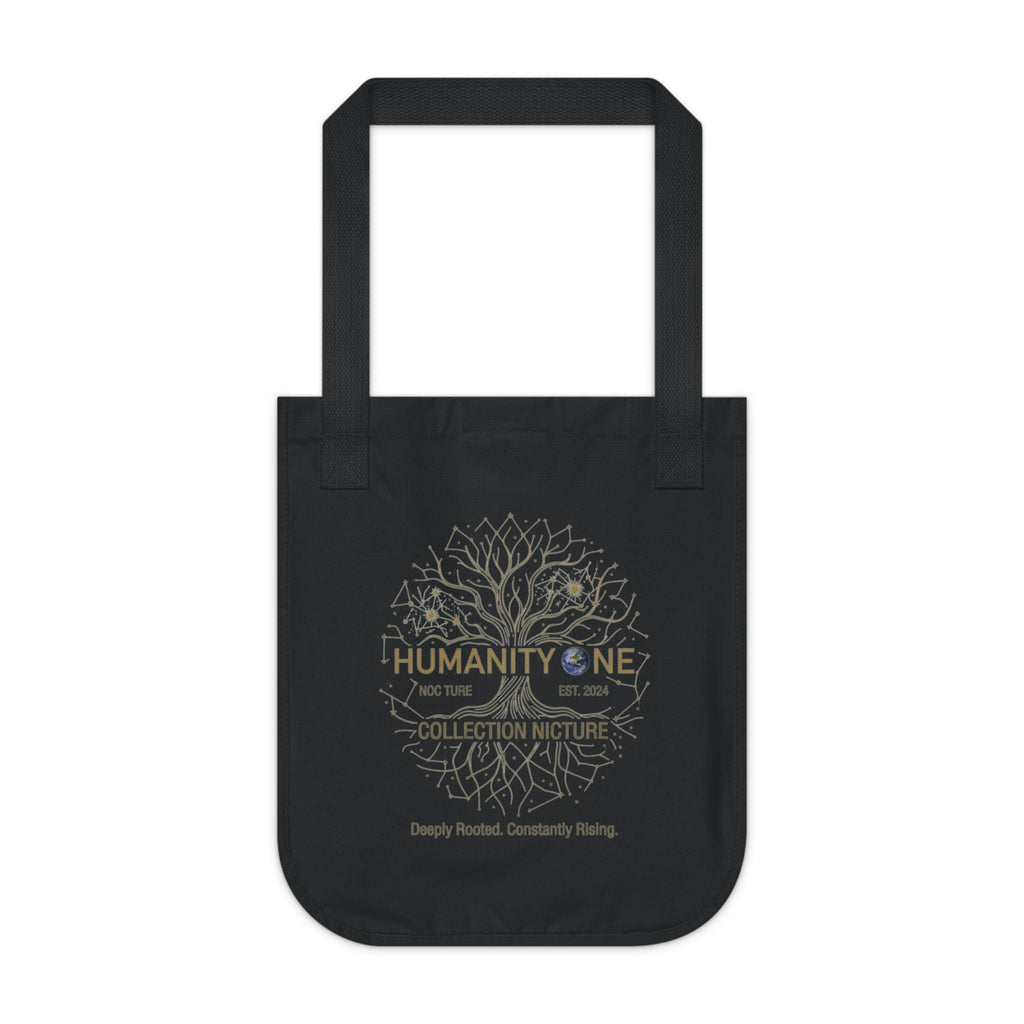 Humanity One The Universal Root Organic Canvas Tote — Nature-Inspired Eco Friendly Market Bag