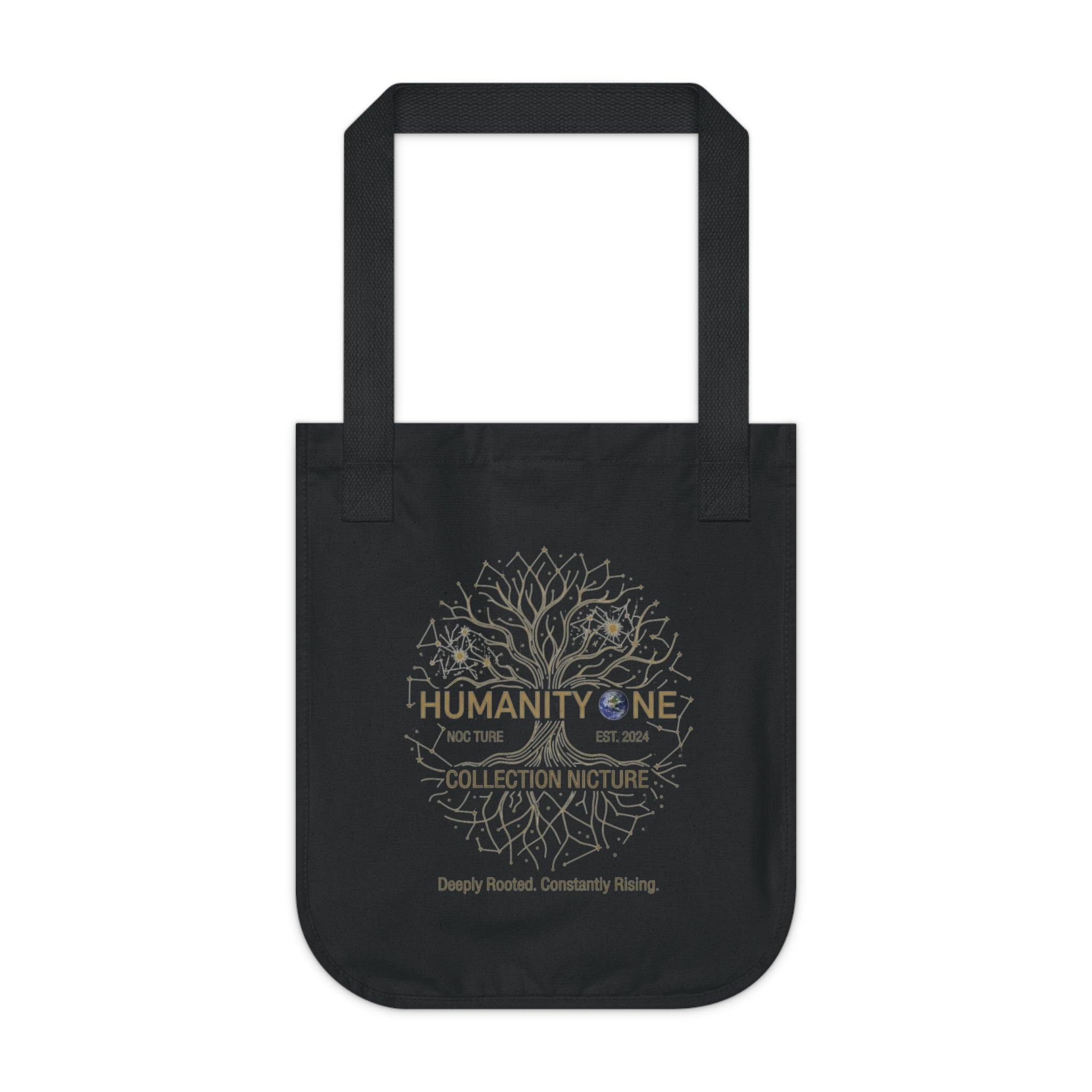 Humanity One The Universal Root Organic Canvas Tote — Nature-Inspired Eco Friendly Market Bag