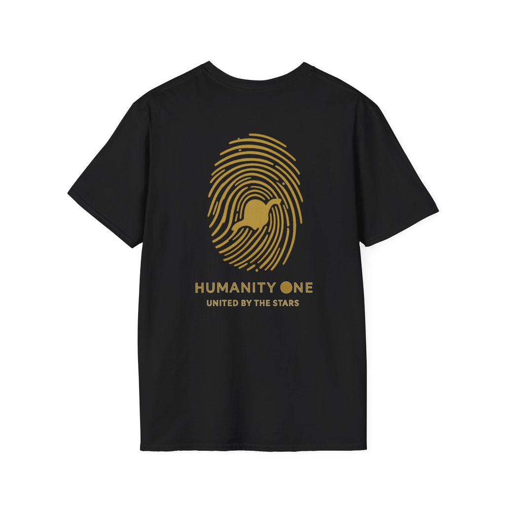 Earth Spiral T-Shirt — "Humanity One: United by the Stars" Graphic Tee
