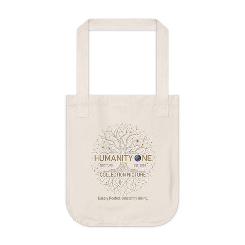 Humanity One The Universal Root Organic Canvas Tote — Nature-Inspired Eco Friendly Market Bag