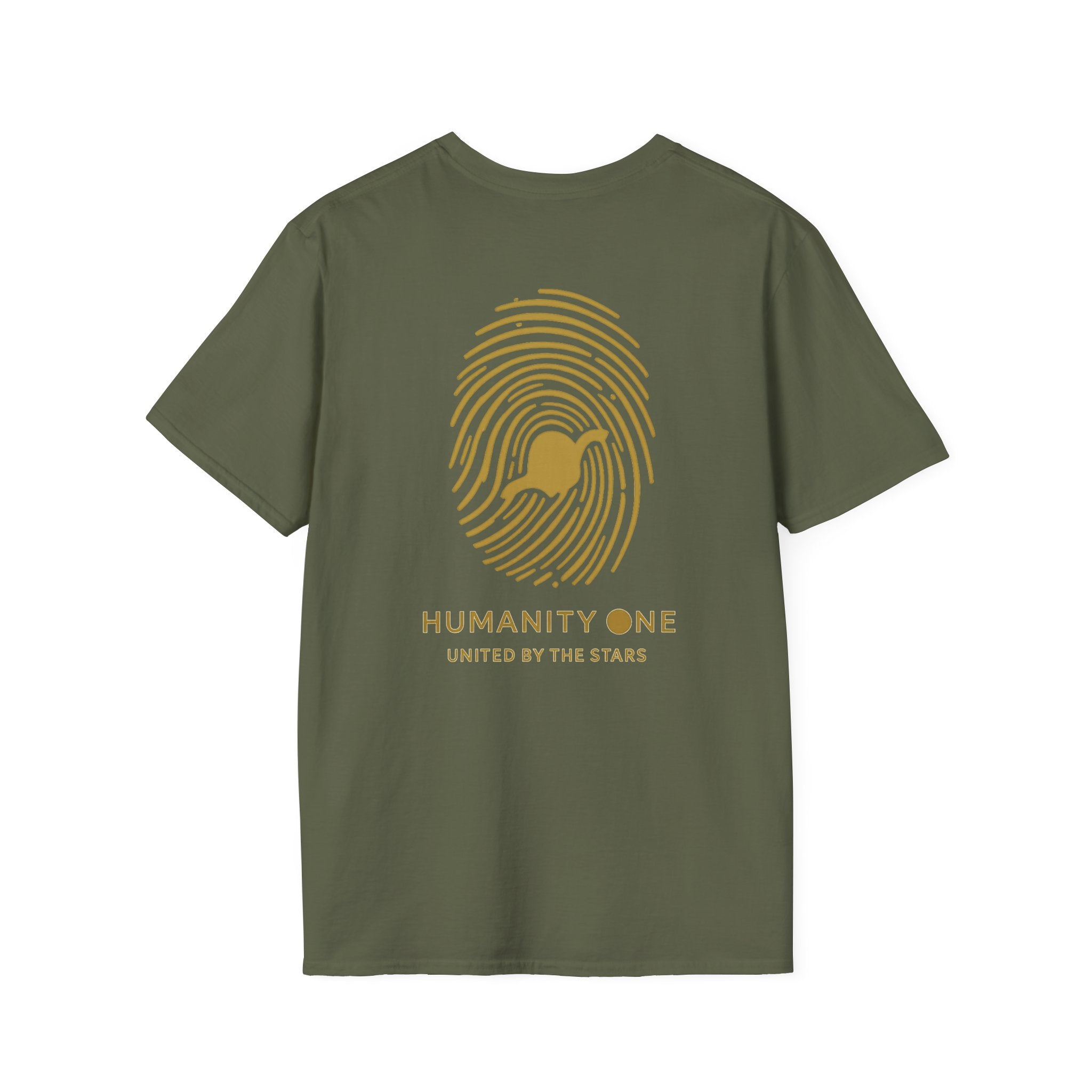 Earth Spiral T-Shirt — "Humanity One: United by the Stars" Graphic Tee
