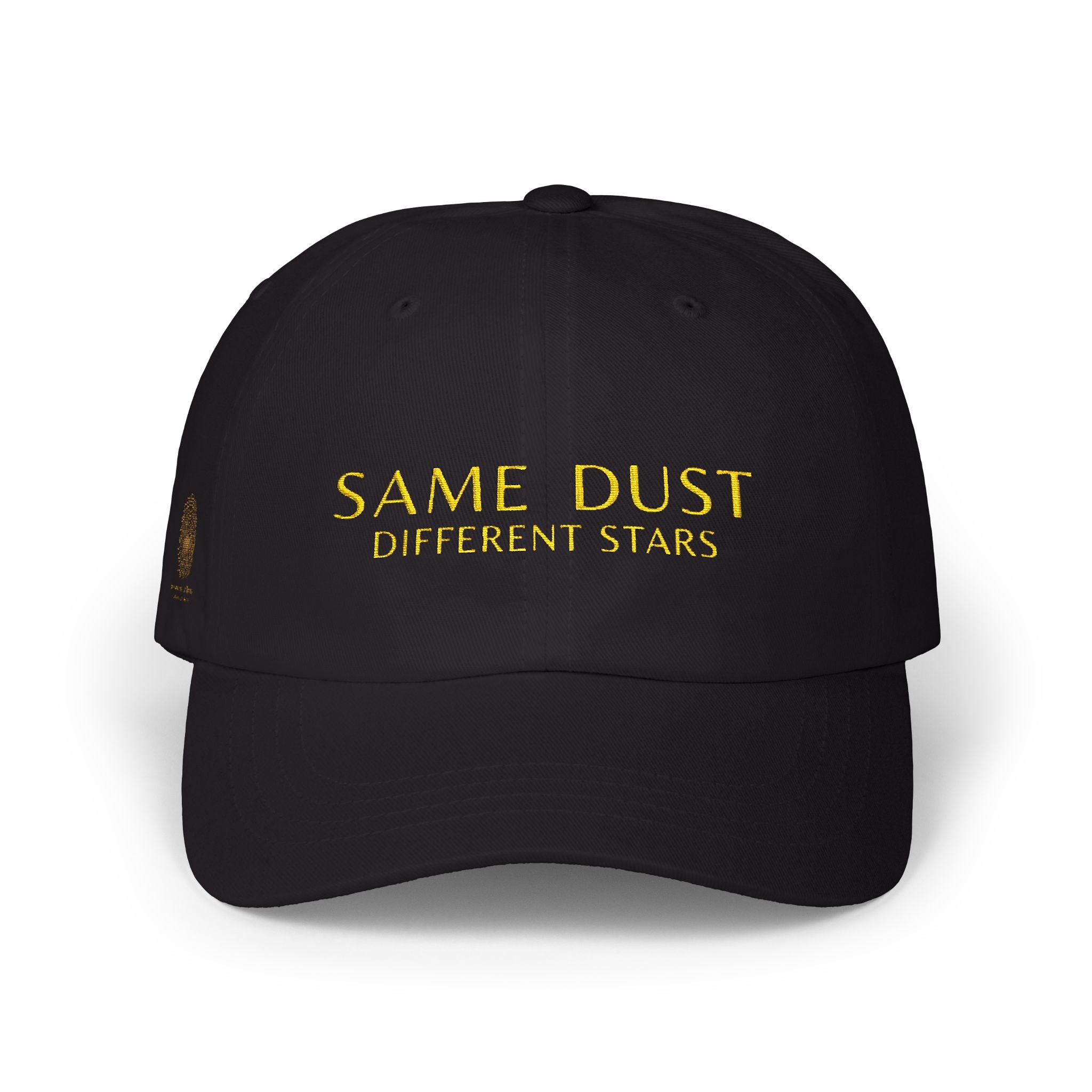 The SAME DUST. DIFFERENT STARS. Dad Embroidered White Baseball Hat