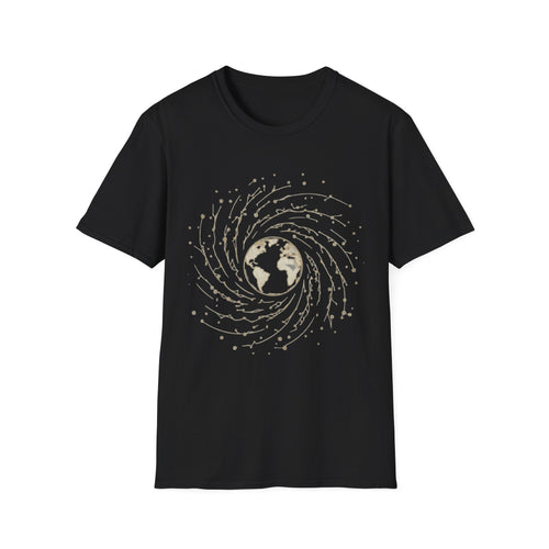 Earth Spiral T-Shirt — "Humanity One: United by the Stars" Graphic Tee