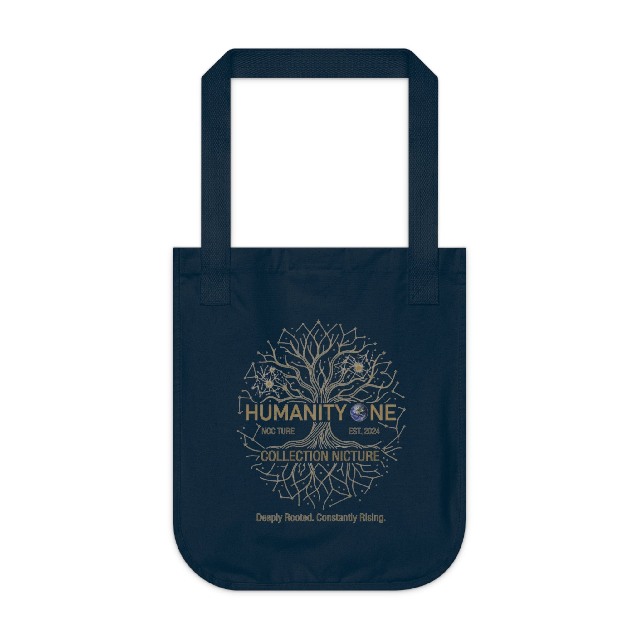 Humanity One The Universal Root Organic Canvas Tote — Nature-Inspired Eco Friendly Market Bag