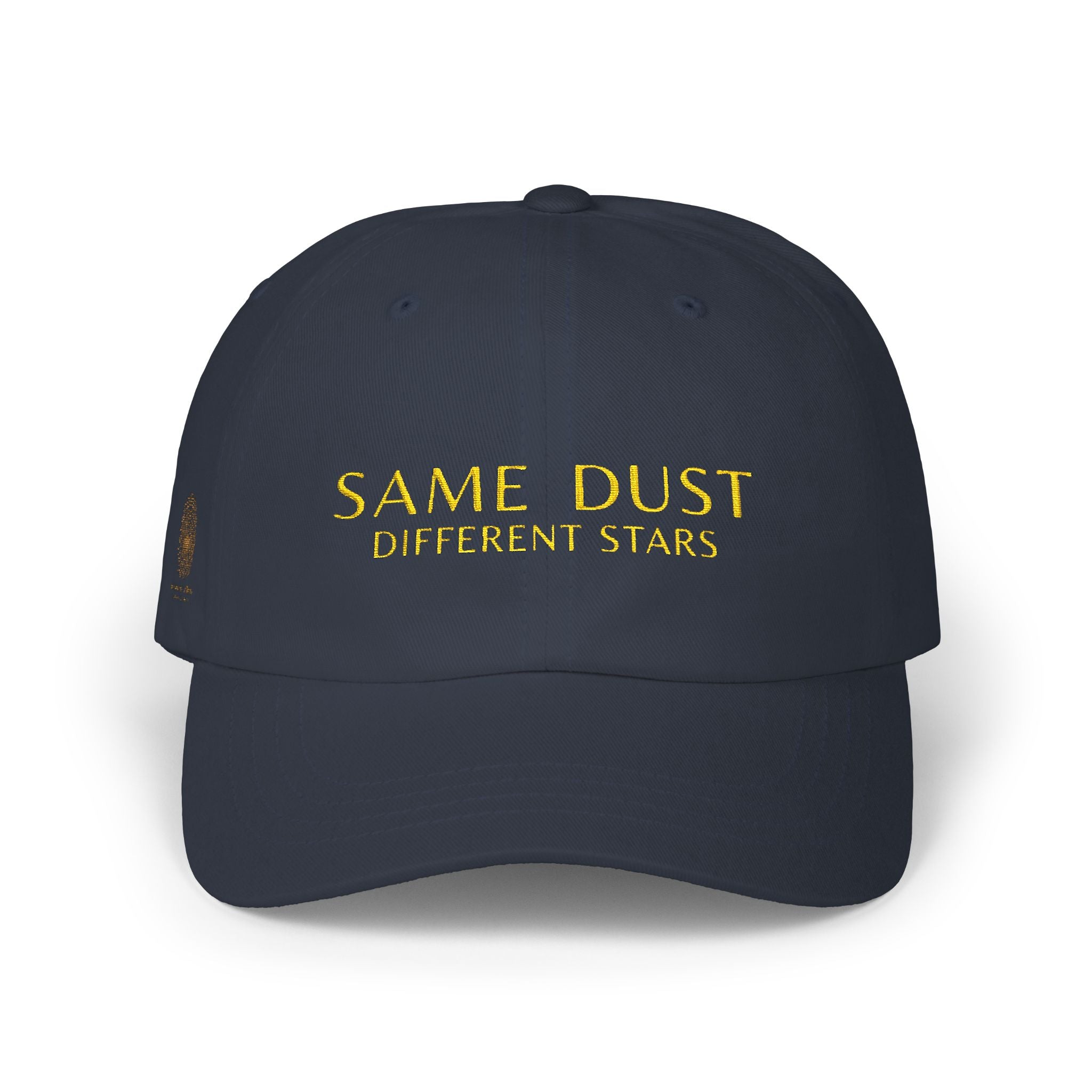 The SAME DUST. DIFFERENT STARS. Dad Embroidered White Baseball Hat